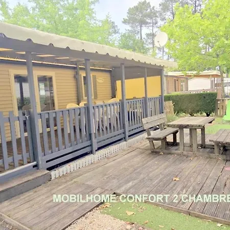 Bungalow-Mobilhome - Petit Prix- Ocean -Foret -Camping 3 Etoiles Bias  Exterior photo